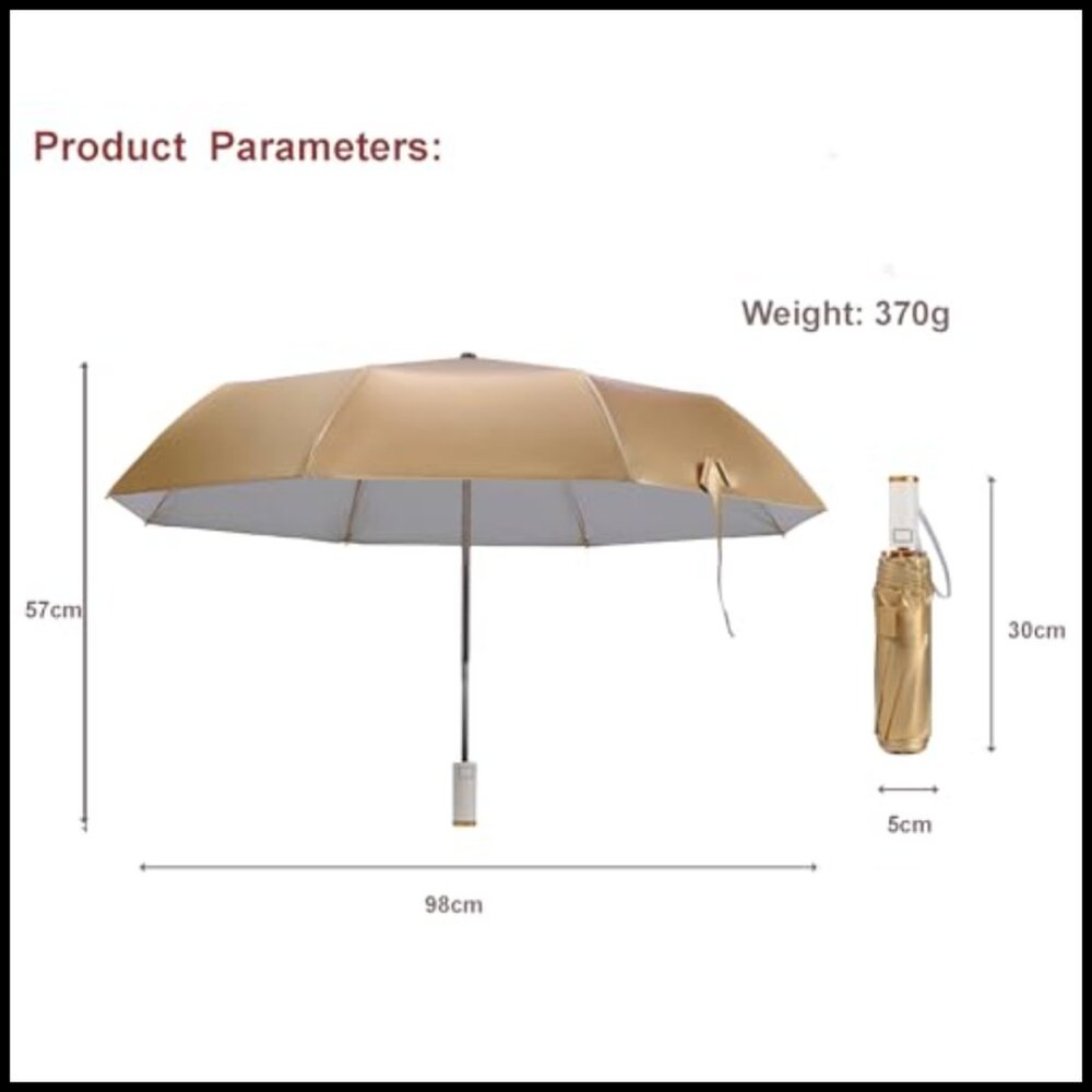 Automatic Folding Umbrella Lightweight Compact Su… - image 7